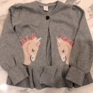 Gap girls unicorn sweater
